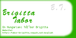 brigitta tabor business card